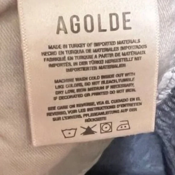 Agolde Jeans Wyman Straight Low Rise Classic 90s Sz 29 - Picture 5 of 8